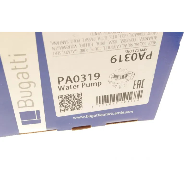 Помпа води Audi/Seat/VW 1.3/1.4/1.6/D/TD/1.7/D/1.8/GT/GTE/1.9/D/TD/TDI/SDI/2.0/E 75-04 (B/B)(6 лоп)