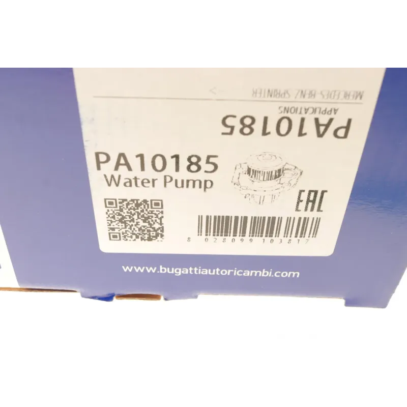 Помпа води BUGATTI PA10185 для Mercedes-Benz Sprinter 2.2CDI OM651 2009-, Ø 105 мм