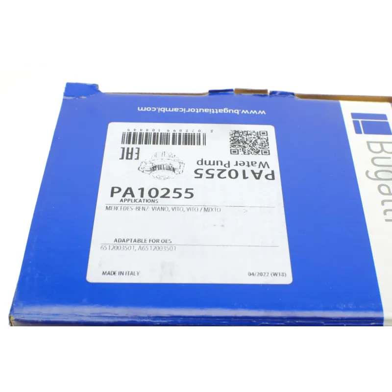 Помпа води BUGATTI PA10255 для Mercedes-Benz Vito/Viano W639 2.2CDI 2010- 9 лопатей