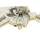 Помпа води BUGATTI PA10318 для Opel Astra G/H, Corsa C/D 1.2/1.4 8 лопатей, з датчиком t