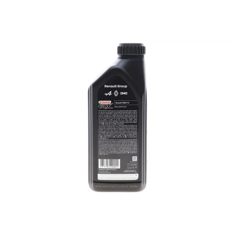 Моторна олива CASTROL GTX RN-SPEC 5W-40 (1L) 7711943689