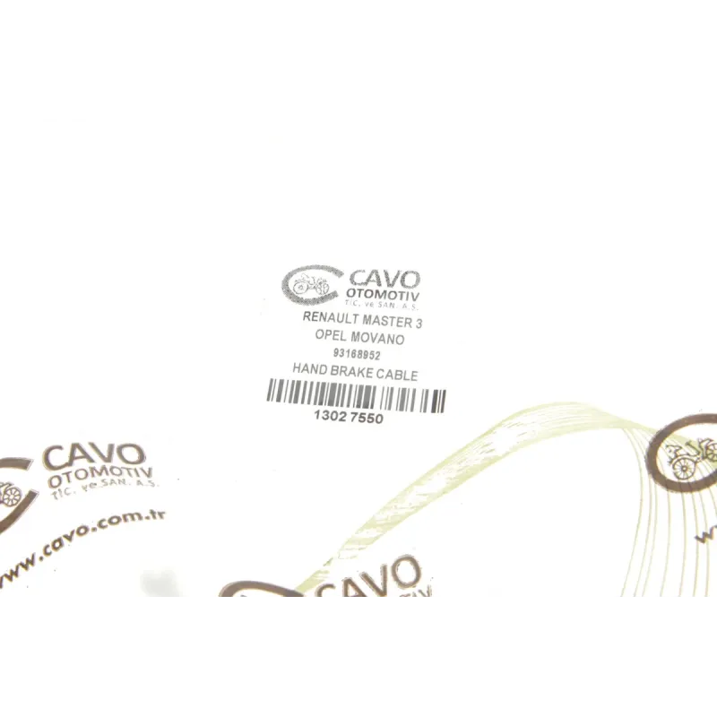 Трос ручника CAVO 1302755 для Renault Master III 2.3 dCi 2010- (1555/1224 мм)