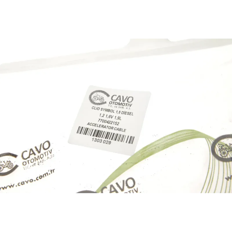 Трос газу CAVO 1303 029 для Renault Kangoo 1.4-1.5DCI-1.9D 1998-2005 (520/285 мм)