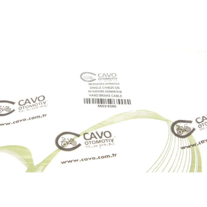 Трос ручника CAVO 5502 638 для Mercedes-Benz Sprinter 901, 902, 903 (довга база) 1995-2006, 2460/285мм