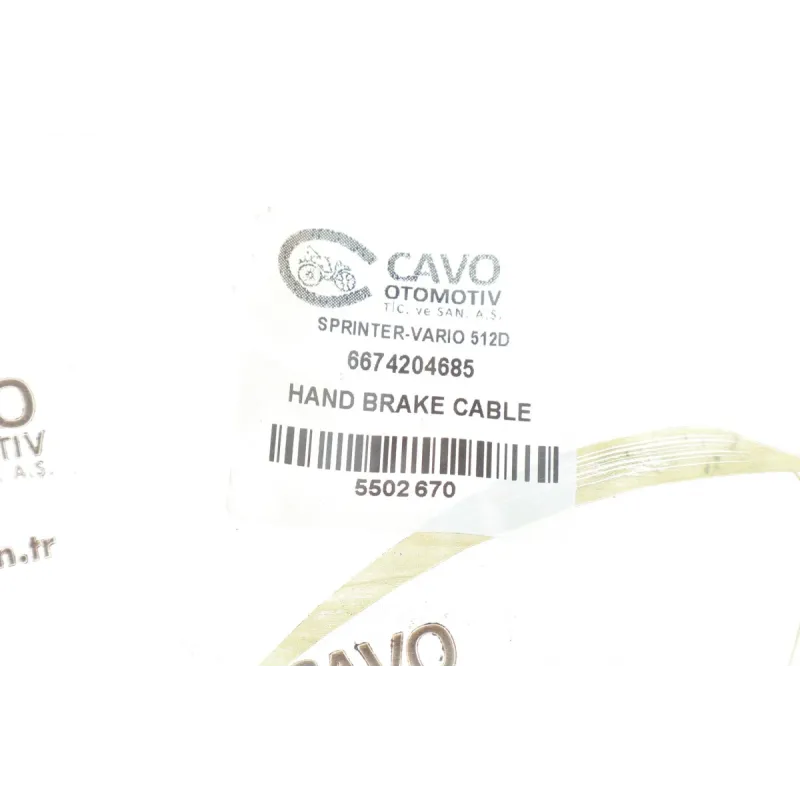 Трос ручника задній CAVO 5502 670 для Mercedes-Benz Sprinter 901, 902, 903, VW LT 28-46 (1680/1505мм)