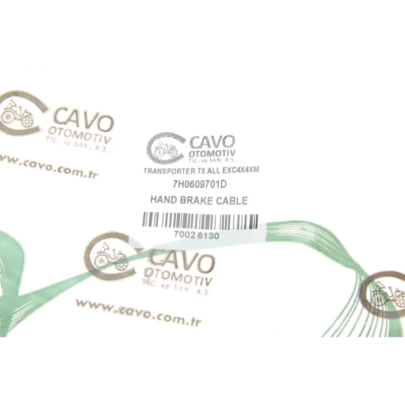 Трос ручника задній CAVO 7002 613 для Volkswagen T5 (1297/1005mm) (крім 4x4)