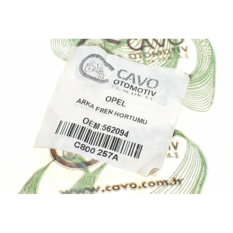 Шланг гальмівний задній CAVO C800 257A для Opel Astra F, Omega B, Daewoo Cielo, 235 мм
