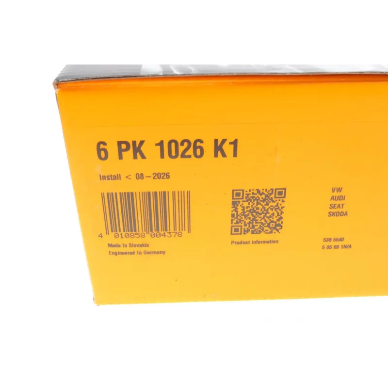 Комплект ременя генератора VW Caddy IV 2.0 TDI 15- (6PK1025)