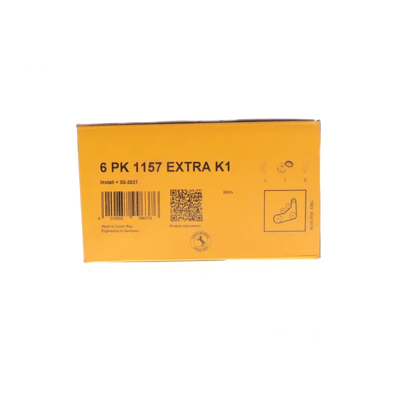 Комплект ременя генератора BMW 5 (G30/F90) 16-/X5 (G05/F95) 2.0d (B47) 19- (6PK1157)