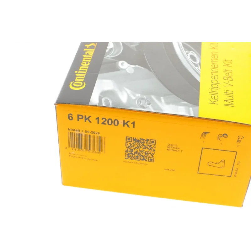 Комплект ременя генератора Renault Clio/Kangoo/Megane/Scenic 1.5dCi 01- (6PK1200)