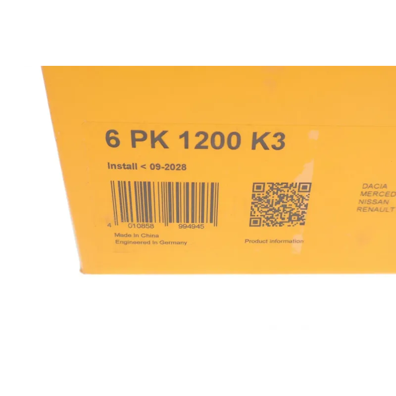 Комплект ременя генератора Renault Kangoo 1.5dCi 09-