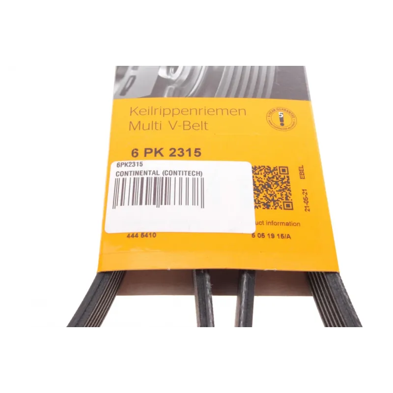 Ремінь генератора CONTINENTAL 6PK2315 для Mercedes-Benz C-Class W202/W210 M112/M113 1997-2000, 2315 мм