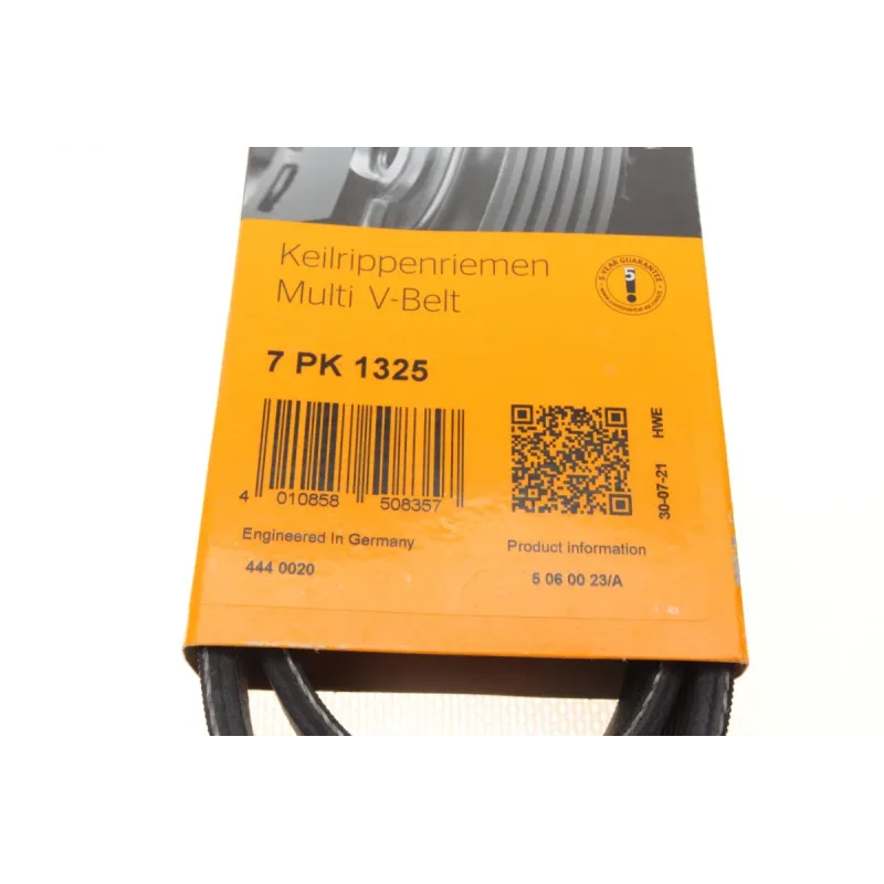 Ремінь генератора CONTINENTAL 7PK1325 для Iveco Daily, Renault Trafic, Fiat Talento, 1325 мм