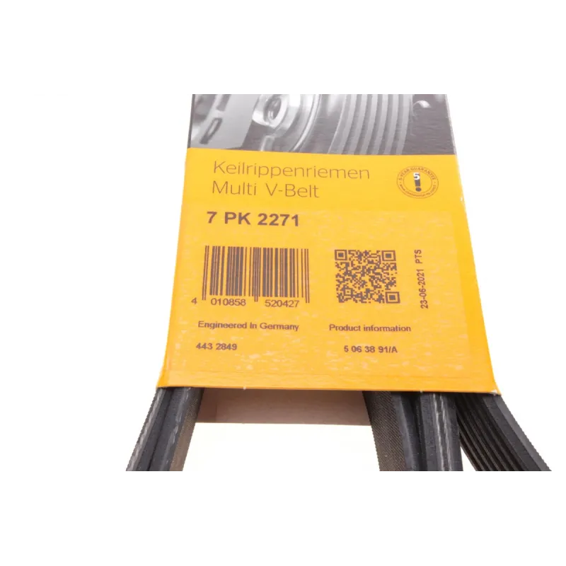 Ремінь генератора CONTINENTAL 7PK2271 для Mercedes-Benz E-Class W211 2003-2008, 2271 мм