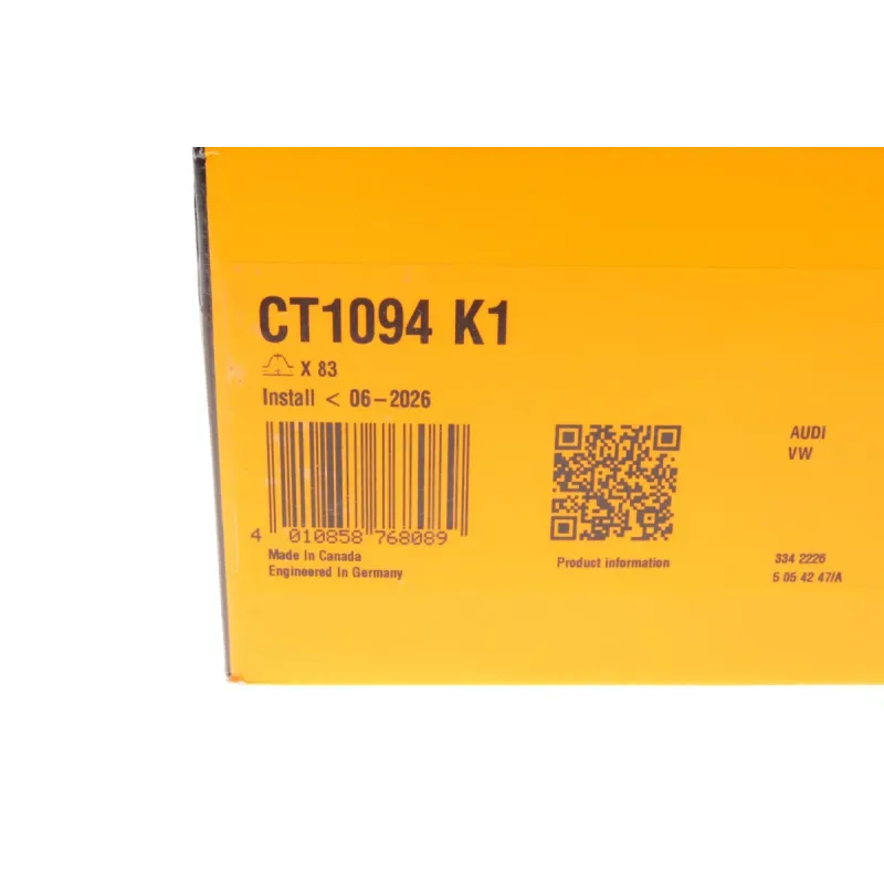 Комплект ГРМ CONTINENTAL CT1094K1 для Audi A4/A6 3.0 TDI 24x83z
