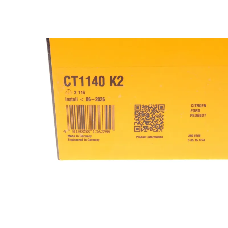 Комплект ГРМ Citroen Jumper/Jumpy/Peugeot Boxer/Expert 2.0 BlueHDi 15-/Ford Focus 14- (25.4x116z)