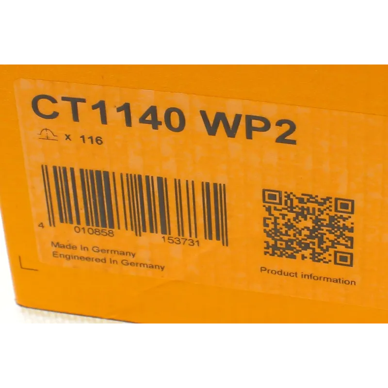 Комплект ГРМ з помпою CONTINENTAL CT1140WP2 для Citroen Jumper/Jumpy, Peugeot Boxer/Expert 2.0 BlueHDi 25.4x116z