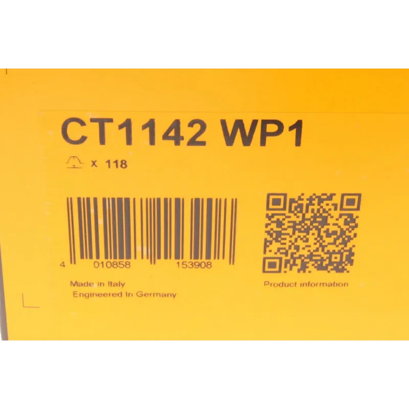 Комплект ГРМ з помпою CONTINENTAL CT1142WP1 для Citroen C5/C6/C8, Fiat Ulysse, Ford Galaxy/Mondeo/S-Max 2.2HDI/TDCi 2006- (118 зубців, 25.4мм)