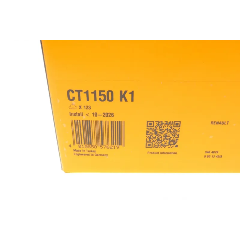 Комплект ГРМ CONTINENTAL CT1150K1 для Renault Megane/Scenic 1.9 dCi, Suzuki Grand Vitara 1.9DDiS 26x133z