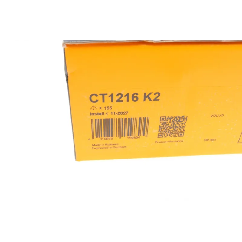 Комплект ГРМ CONTINENTAL CT1216K2 для Volvo S60/V60 2.0D 2013-, 28x155z