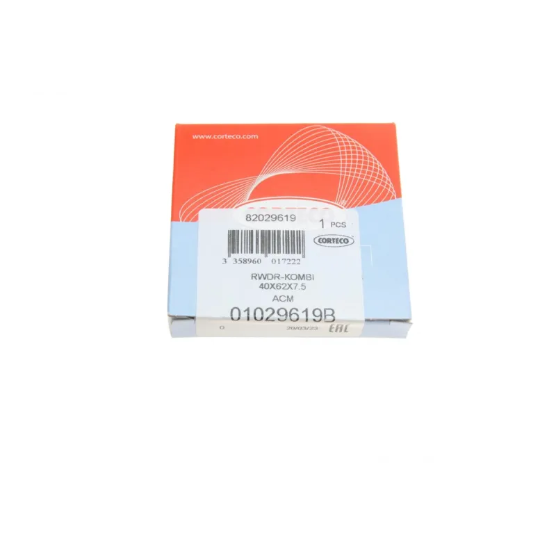 Сальник півосі (R) CORTECO 01029619B для Honda Accord 2.0TDi 1996-2002, Civic 2.0D 1998-2001, діаметр 62/40 мм