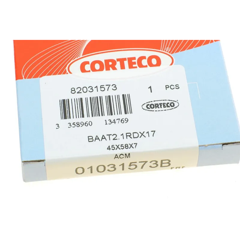 Сальник вала первинного АКПП CORTECO 01031573B для BMW 3 (E90-E93)/5 (E60/E61) 2001-2015 (45x58x7 мм)