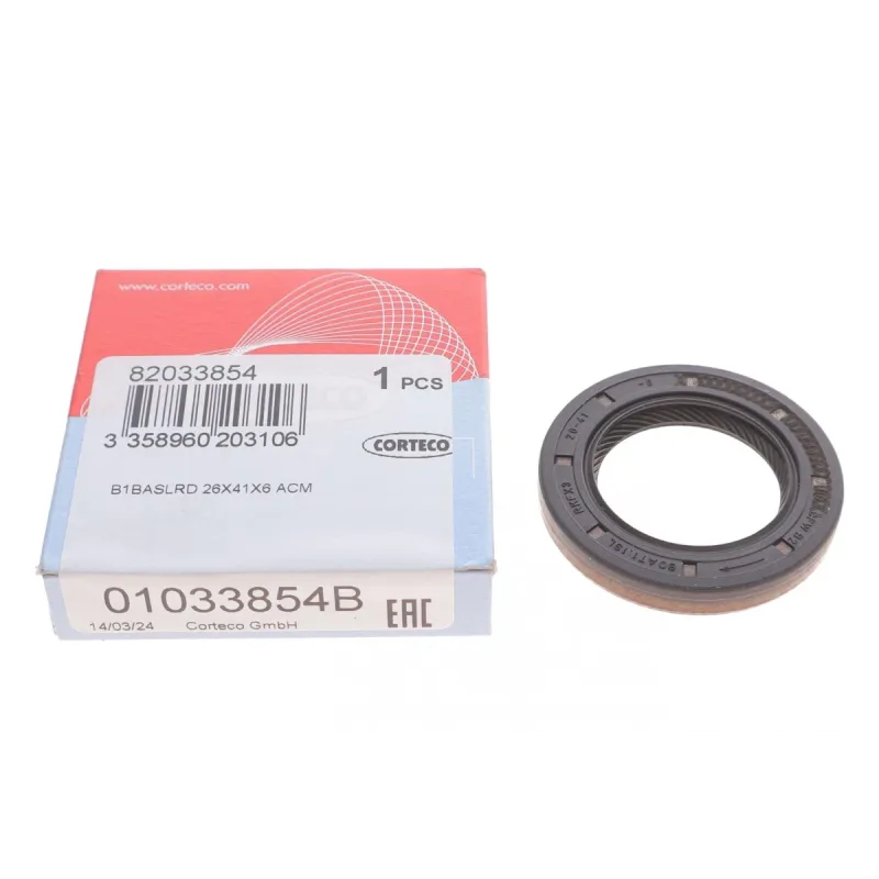 Сальник КПП CORTECO 01033854B для Opel Astra H/Corsa D 26x41x6 мм