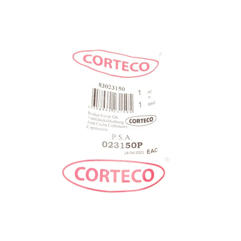 Прокладка кришки клапанів CORTECO 023150P для Citroen Nemo 1.4 2008-, Peugeot 206 1.4