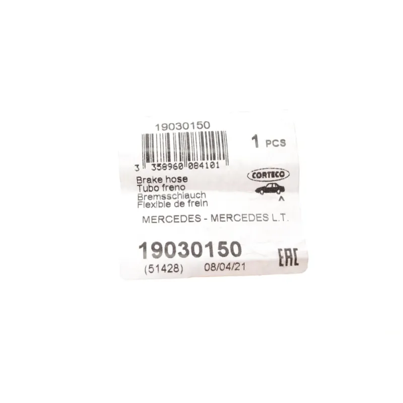 Шланг гальмівний задній CORTECO 19030150 для Mercedes-Benz Vito W638 1996-2003, 515 мм