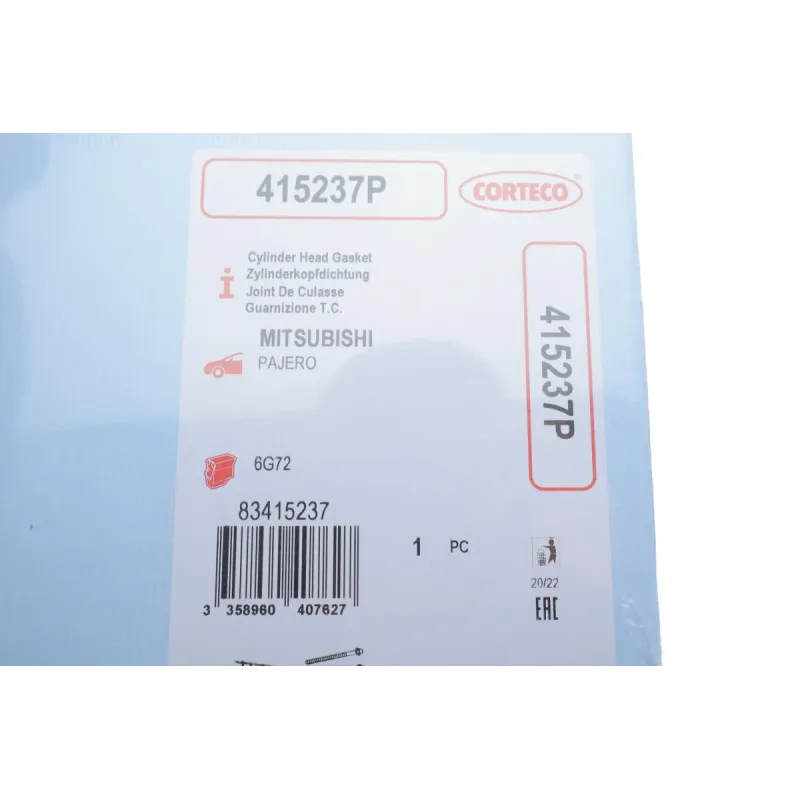Прокладка ГБЦ Mitsubishi Pajero 3.0 V6/24V 94- (0.40mm) (Grafit)