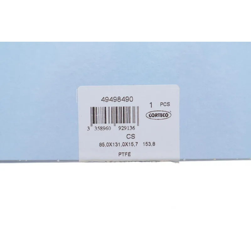 Сальник колінвалу задній CORTECO 49498490 для Audi A3, VW Passat 1.4/1.6 2003-2007, 85x131x15.7 мм