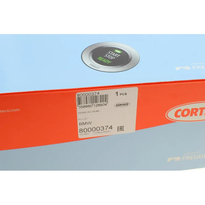 Шків колінвалу CORTECO 80000374 для BMW 1/3/5/X3 2.0D 192 мм 4PK+6PK