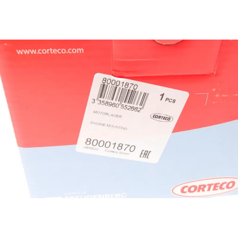 Опора двигуна CORTECO 80001870 для Opel Combo, Meriva, Corsa C 1.4/1.6/1.8