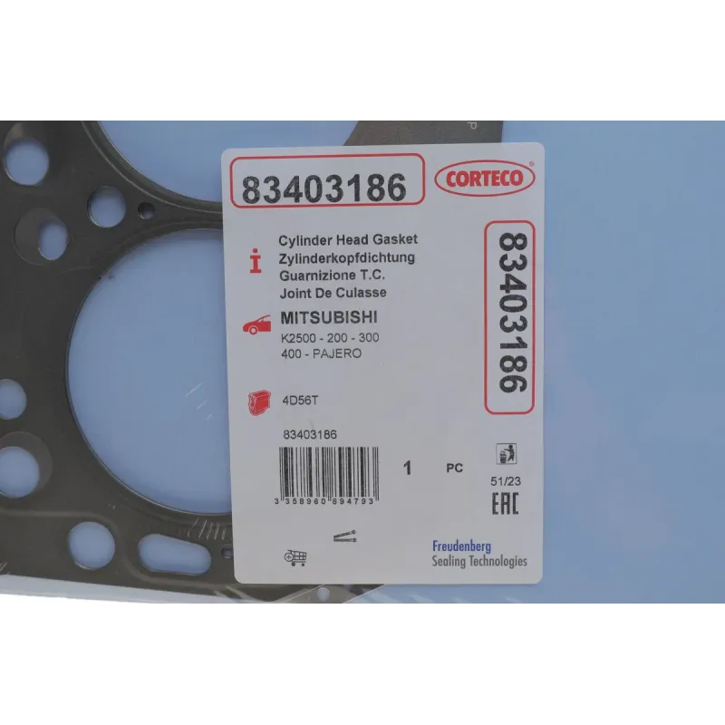 Прокладка ГБЦ Mitsubishi L200 2.5D 01-07 (1,55mm) (5 меток)
