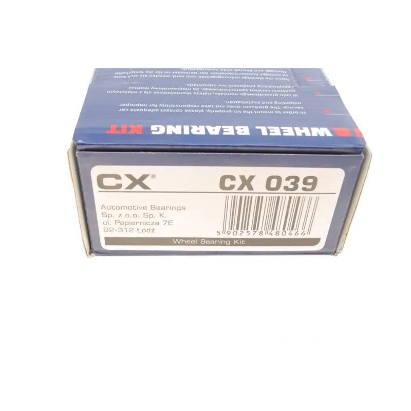 Підшипник маточини задній CX CX039 для Renault Megane/Clio 01-, 25x52x37 мм