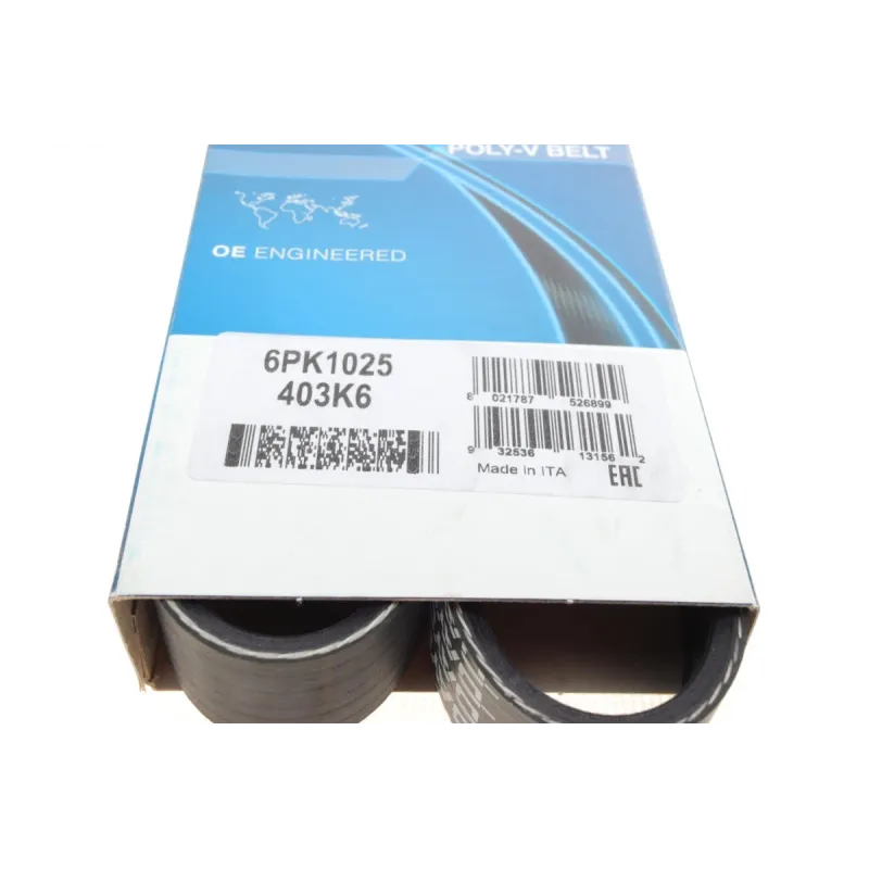 Ремінь генератора DAYCO 6PK1025 для Audi A3, Seat Leon, Skoda Octavia