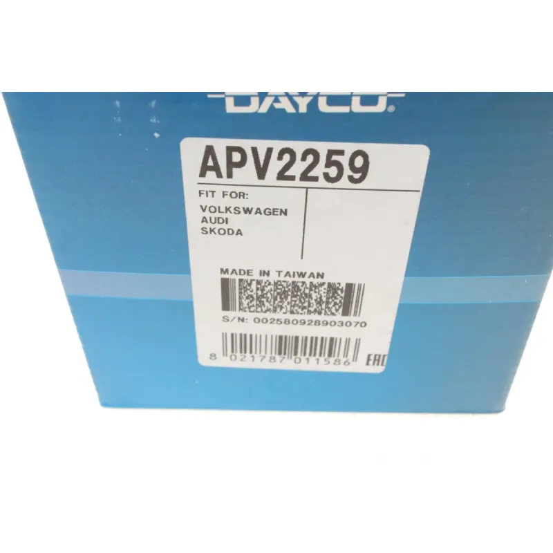 Натяжник ременя генератора DAYCO APV2259 для Audi A4, A6, VW Passat 1.9/2.0 TDI 1998-2005, Ø 76 мм