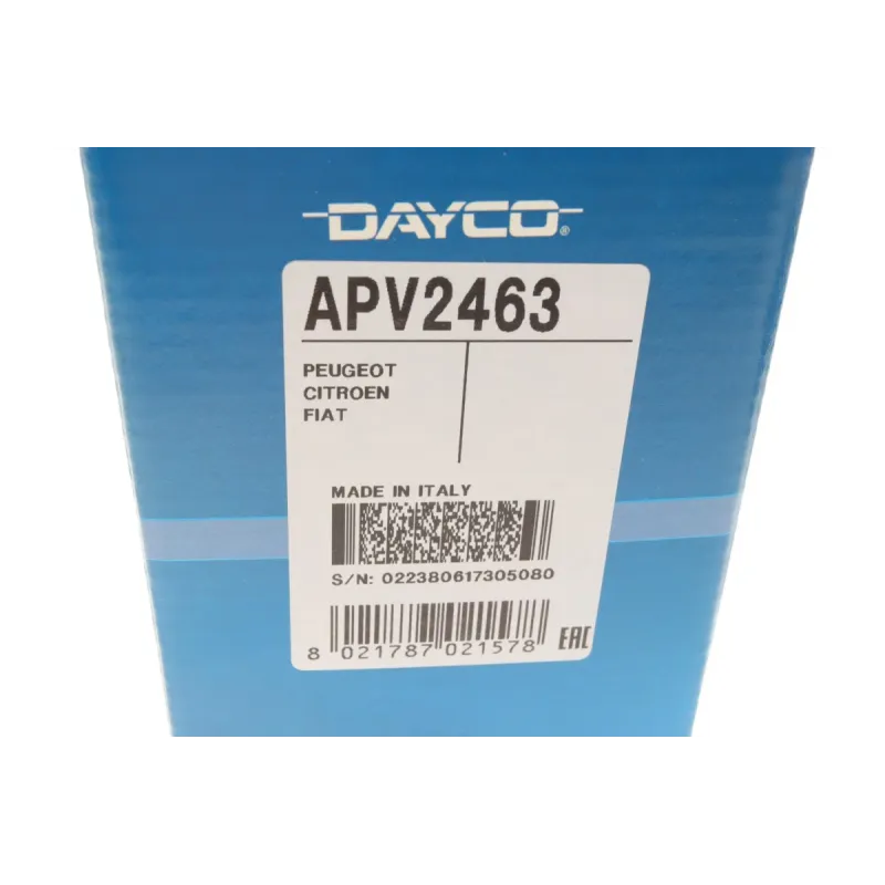 Натяжник ременя генератора DAYCO APV2463 для Fiat Scudo 1.6 HDI, Citroen Berlingo 1.6 HDI, Peugeot 206 1.4 HDi, Ø шківів 25,5 мм