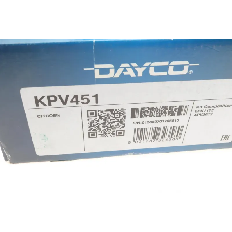 Комплект ременя генератора Citroen ZX/Peugeot 306 1.9D 92-01 (6PK1173) (+AC)