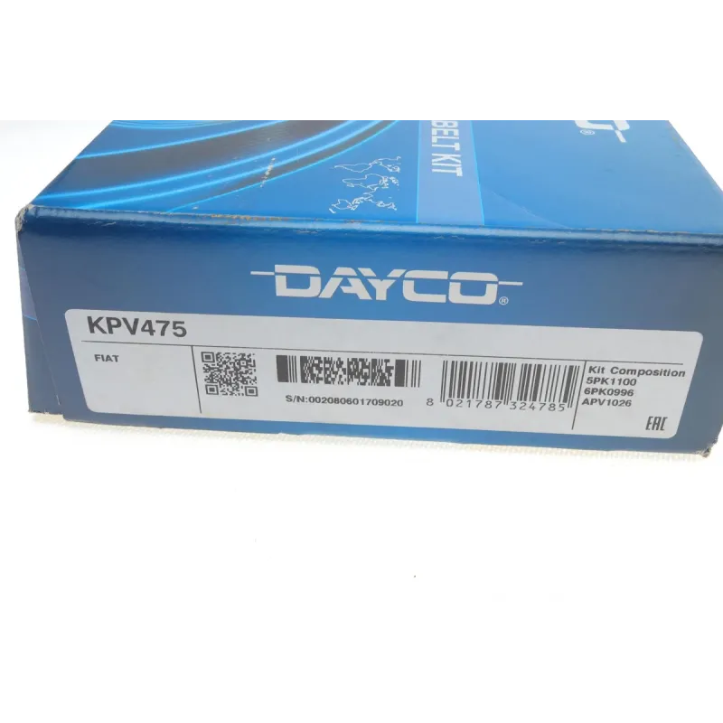 Комплект ременя генератора Fiat Ducato 2.8D 00-02 (5PK1100+6PK996+APV1026)