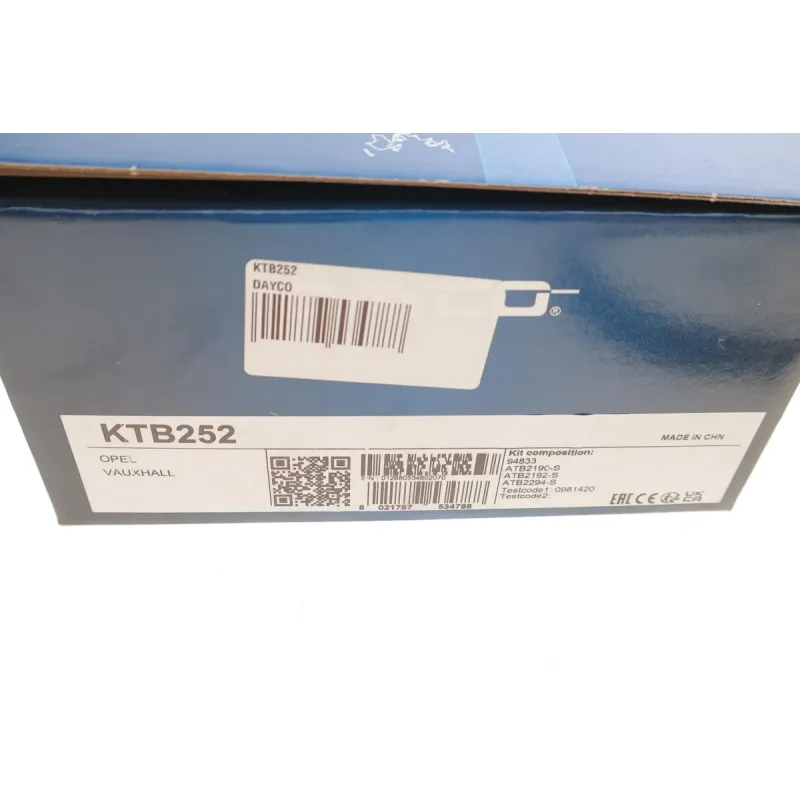 Комплект ГРМ DAYCO KTB252 для Opel Astra F/Vectra B 1.4/1.6 16V 1994-2005