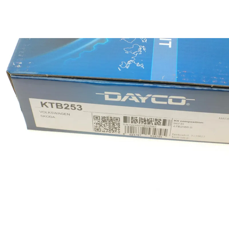 Комплект ГРМ DAYCO KTB253 для Volkswagen Caddy, T5, Audi A3 1.6/2.0