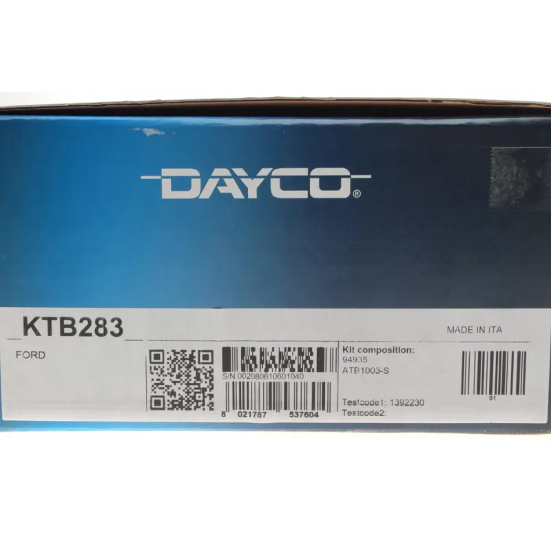 Комплект ГРМ DAYCO KTB283 для Ford Transit 2.5 TDI 1994-2000 (130x27.6 мм)