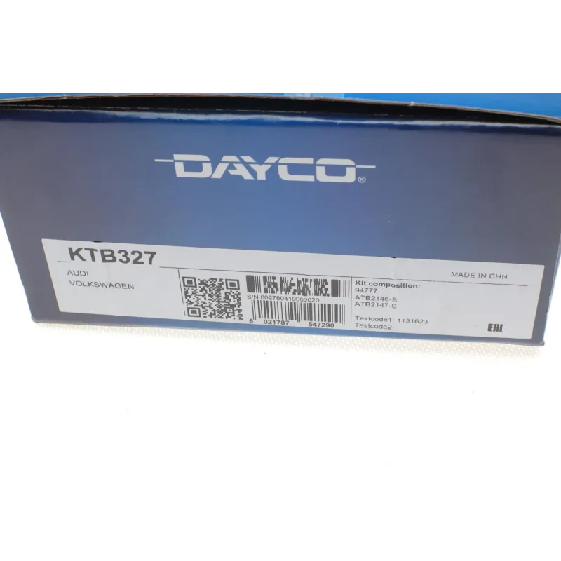 Комплект ГРМ DAYCO KTB327 для Skoda Octavia, VW Golf IV 1996-2010
