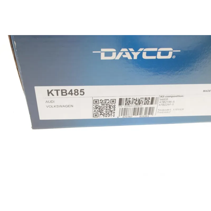 Комплект ГРМ DAYCO KTB485 для Audi A4, A6, VW Passat 2.4-2.8 1995-2005