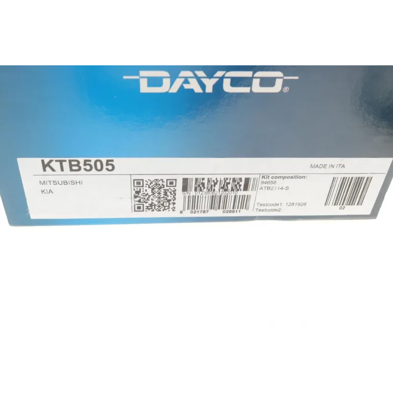 Комплект ГРМ DAYCO KTB505 для Mitsubishi Pajero II/III, L200/L300 2.5D 1990-2005, 25.4x163z