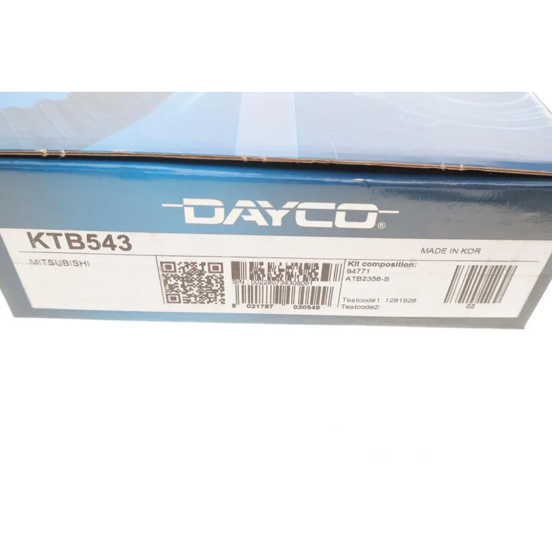 Комплект ГРМ DAYCO KTB543 для Mitsubishi Lancer VI 1.6 (90-103 к.с.) 1995-2003