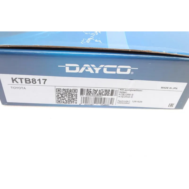 Комплект ГРМ DAYCO KTB817 для Toyota Land Cruiser Prado, Hilux 2.5D/3.0D 2001-
