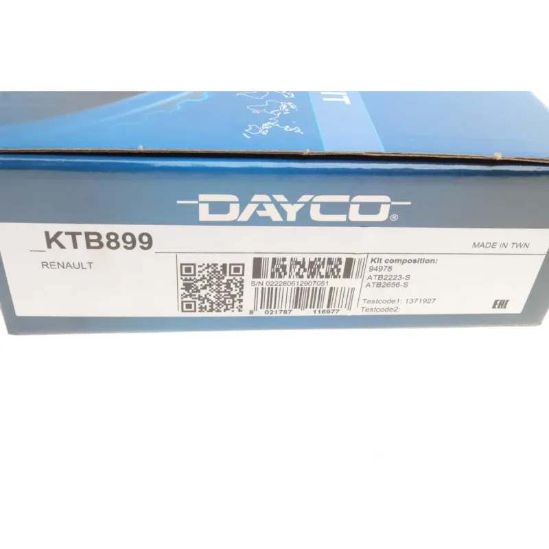 Комплект ГРМ DAYCO KTB899 для Renault Laguna III, Megane III, Opel Vivaro 1.8/2.0