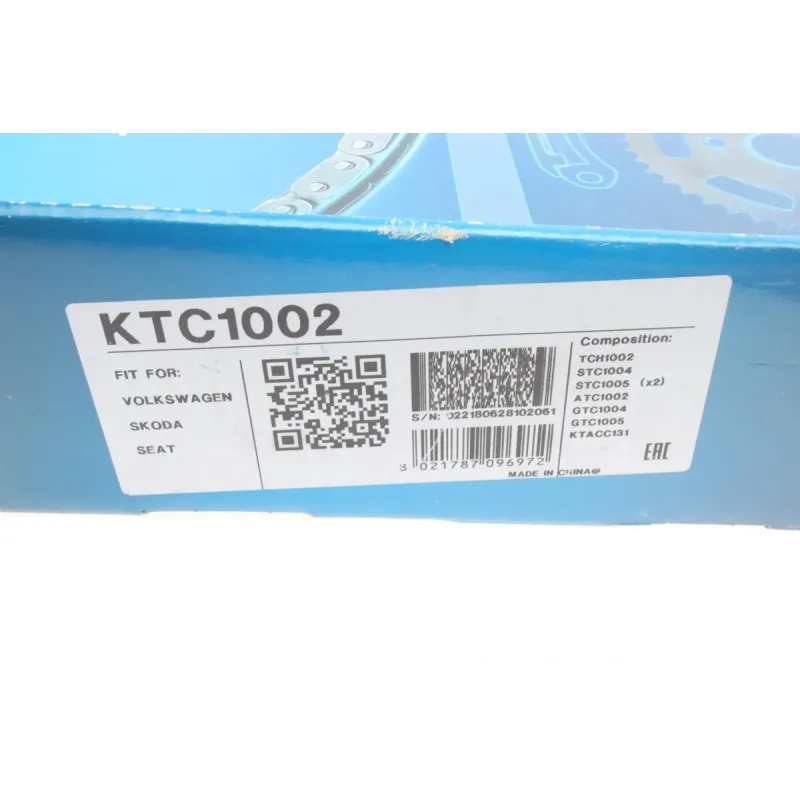 Комплект ланцюга ГРМ DAYCO KTC1002 для Skoda Fabia, Seat Ibiza, VW Polo 1.2i 2003-2014